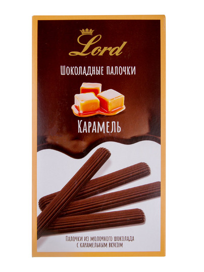  TM LORD Палочки из молочного шоколада с карамельным вкусом, 80 гр в Белогорске